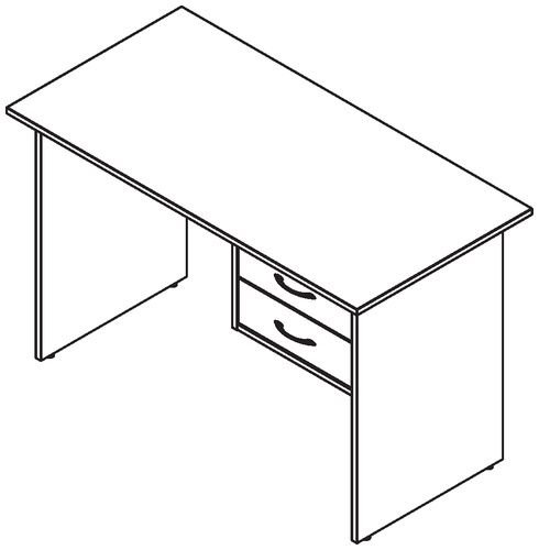 Стол однотумбовый 1200х600х750 мм